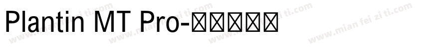 Plantin MT Pro字体转换